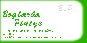 boglarka pintye business card